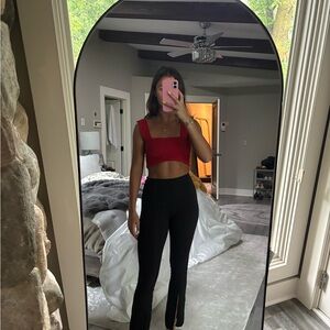 Black Flared Yoga Pants